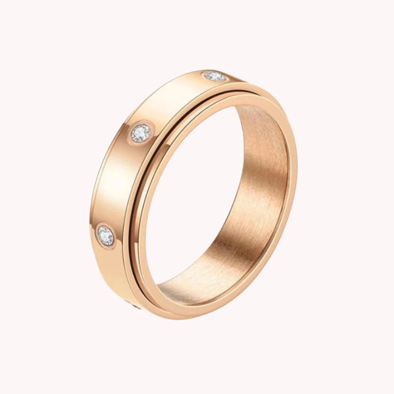 Stainless Steel Fidget Spinner Anxiety Ring
