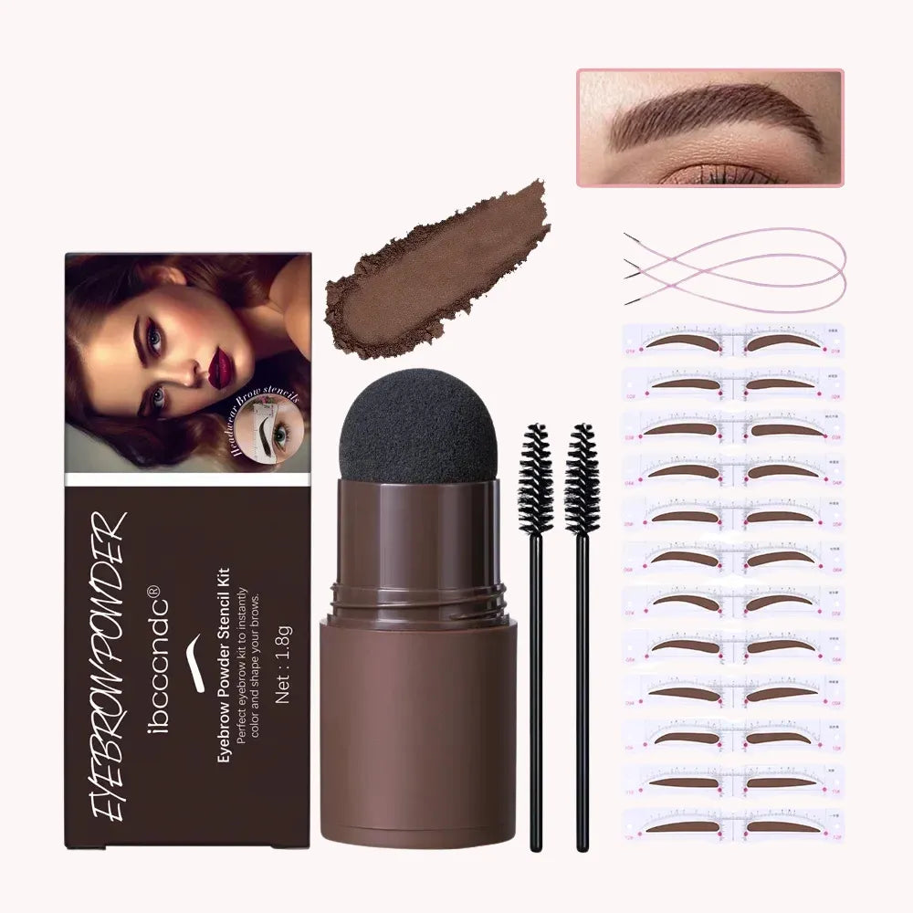 Eyebrow Stencil and Stamp – Complete Kit