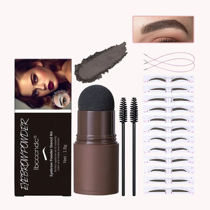 Eyebrow Stencil and Stamp – Complete Kit