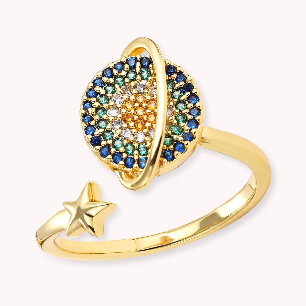 Adjustable Stainless Steel Anxiety Ring