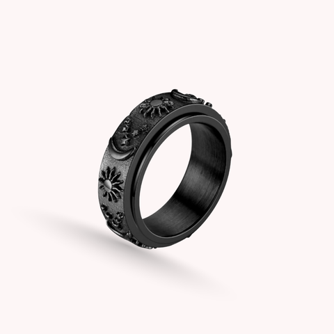 Aurora Stainless Steel Anxiety Ring
