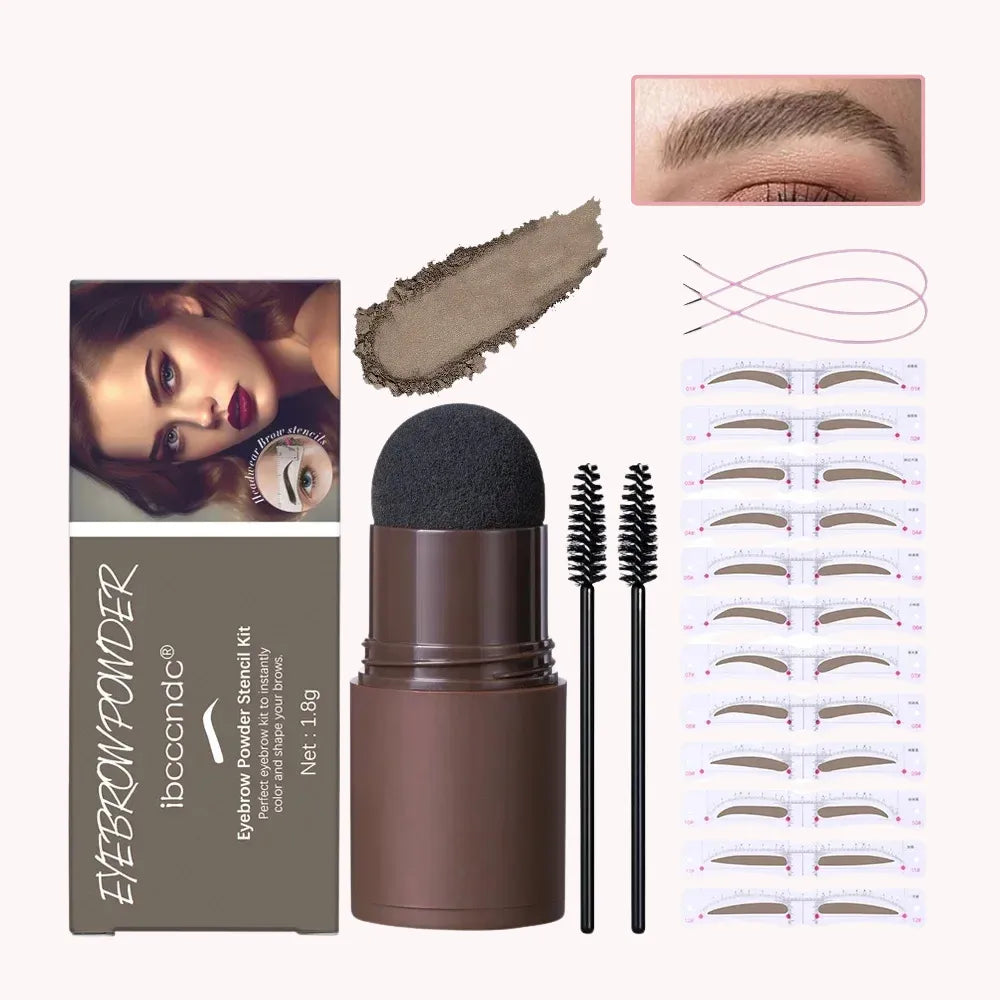 Eyebrow Stencil and Stamp – Complete Kit
