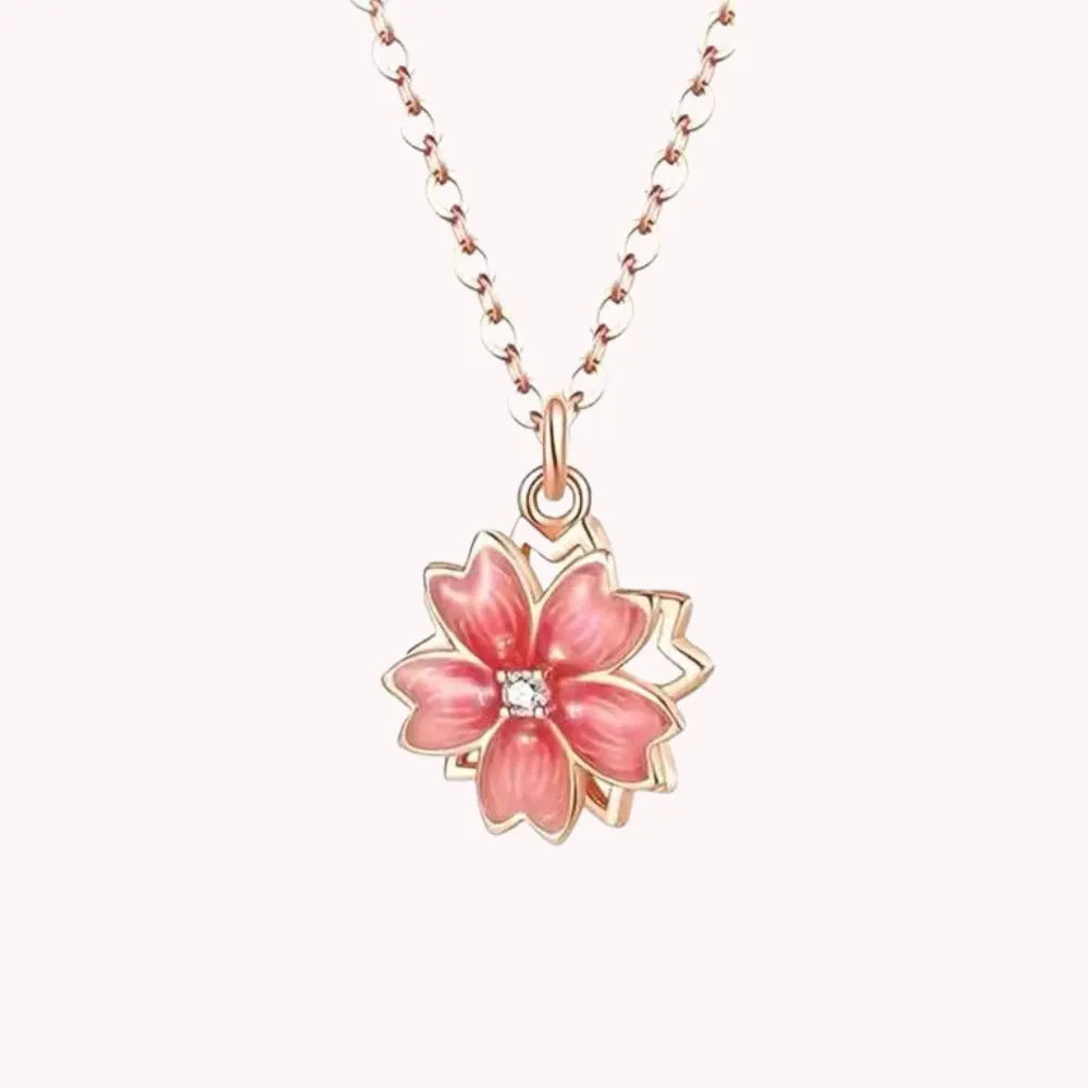 Peach Flower Anxiety Necklace
