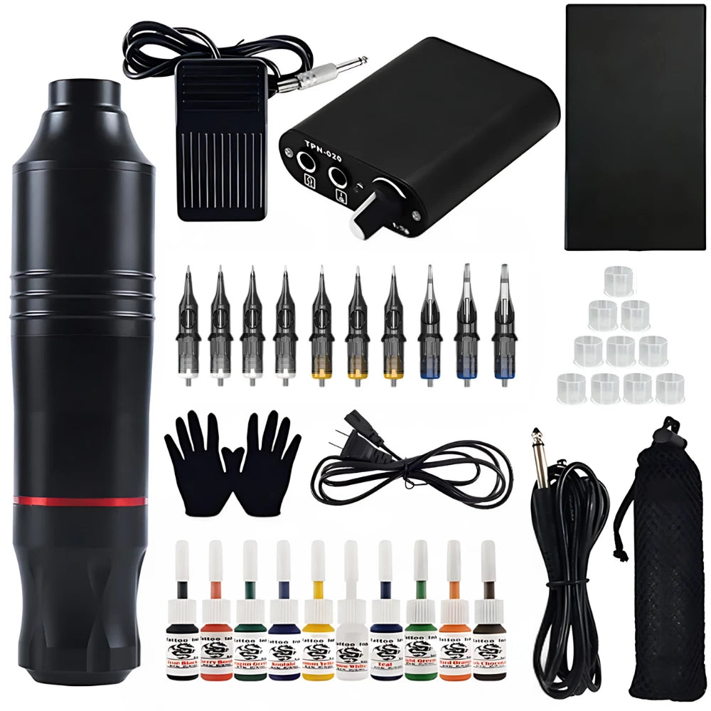 Tattoo Equipment Starter Kit Gun Machine for Beginners